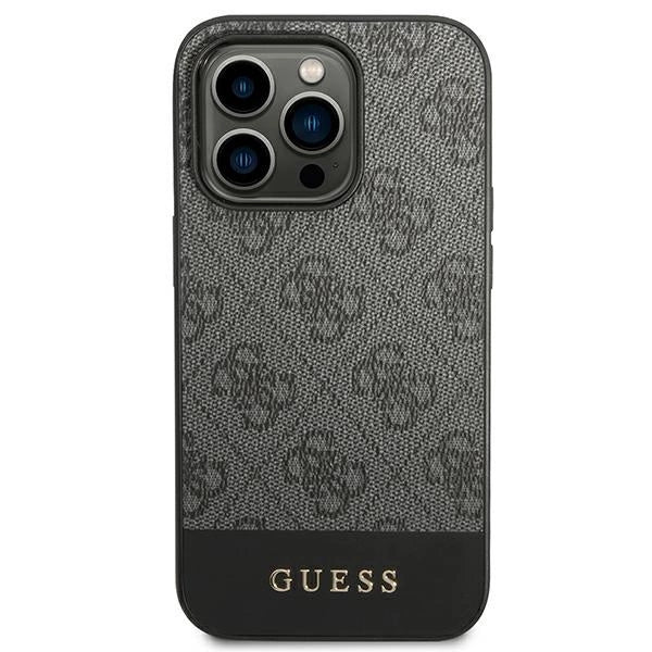 Guess GUHCP14XG4GLGR iPhone 14 Pro Max 6.7" grå/grå hardcase 4G Stripe Collection