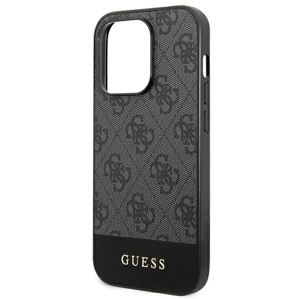 Guess GUHCP14XG4GLGR iPhone 14 Pro Max 6.7" grå/grå hardcase 4G Stripe Collection