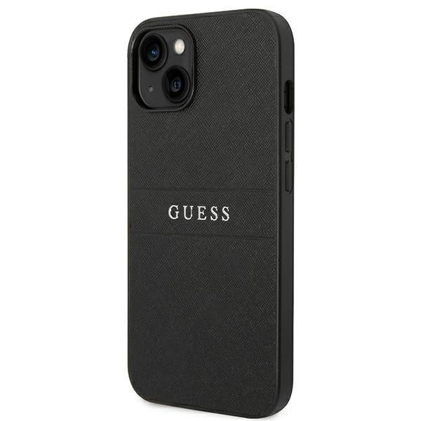 Guess GUHCP14MPSASBBK iPhone 14 Plus 6,7" sort Saffiano Strap
