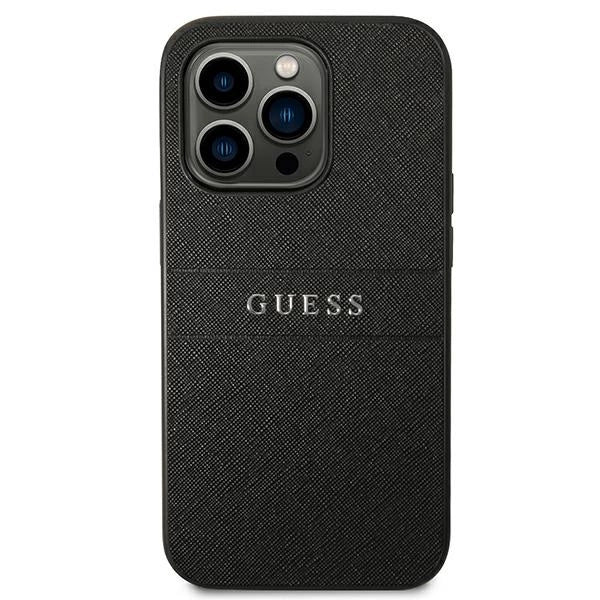Guess GUHCP14LPSASBBK iPhone 14 Pro 6,1" sort Saffiano Strap