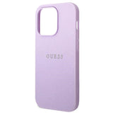 Guess GUHCP14LPSASBPU iPhone 14 Pro 6,1" lilla/lila Saffiano rem