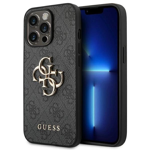 Guess GUHCP14X4GMGGR iPhone 14 Pro Max 6,7" szary/grå hardcase 4G Big Metal Logo