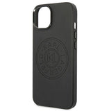 Karl Lagerfeld KLHCP14MFWHK iPhone 14 Plus 6,7" Hardcase sort/sort læder perforeret logo
