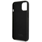 Karl Lagerfeld KLHCP14MFWHK iPhone 14 Plus 6,7" Hardcase sort/sort læder perforeret logo