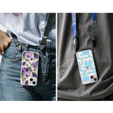 Ringke Fusion Design Armored Case Cover med Gel Frame til iPhone 14 Plus gennemsigtig (Purple rose) (FD637E29)
