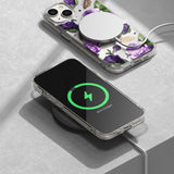 Ringke Fusion Design Armored Case Cover med Gel Frame til iPhone 14 Plus gennemsigtig (Purple rose) (FD637E29)