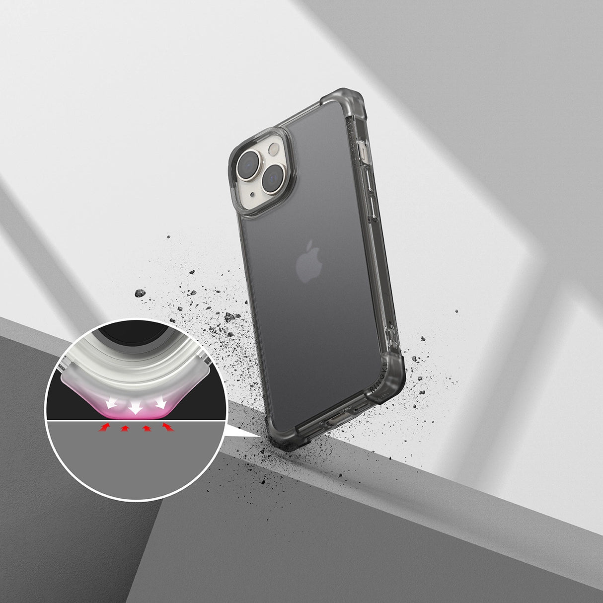 Ringke Fusion Bumper Case til iPhone 14 Plus grå