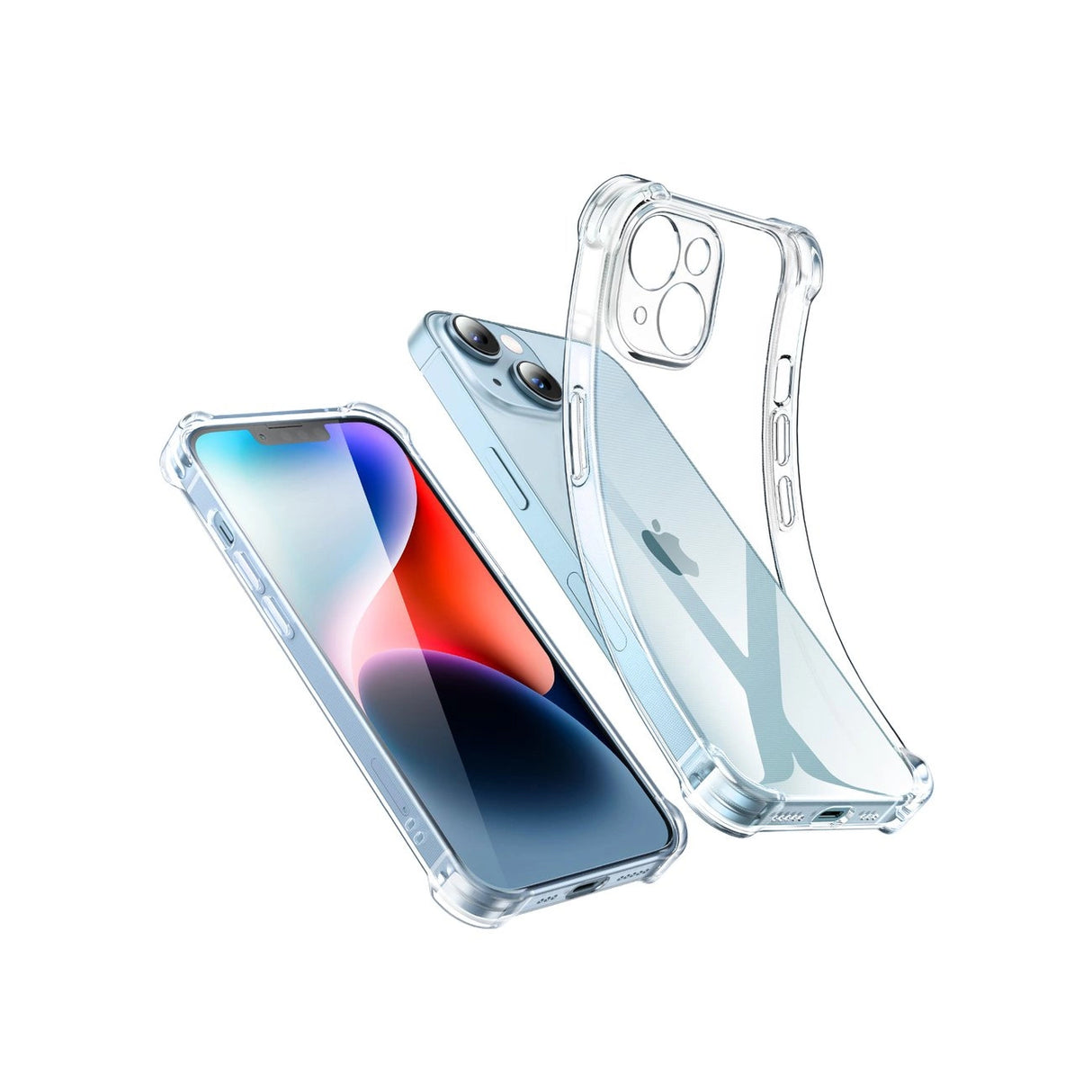 Ugreen Gel Bright Cushion beskyttelsesfoder til iPhone 14 Plus Transparent (LP602)