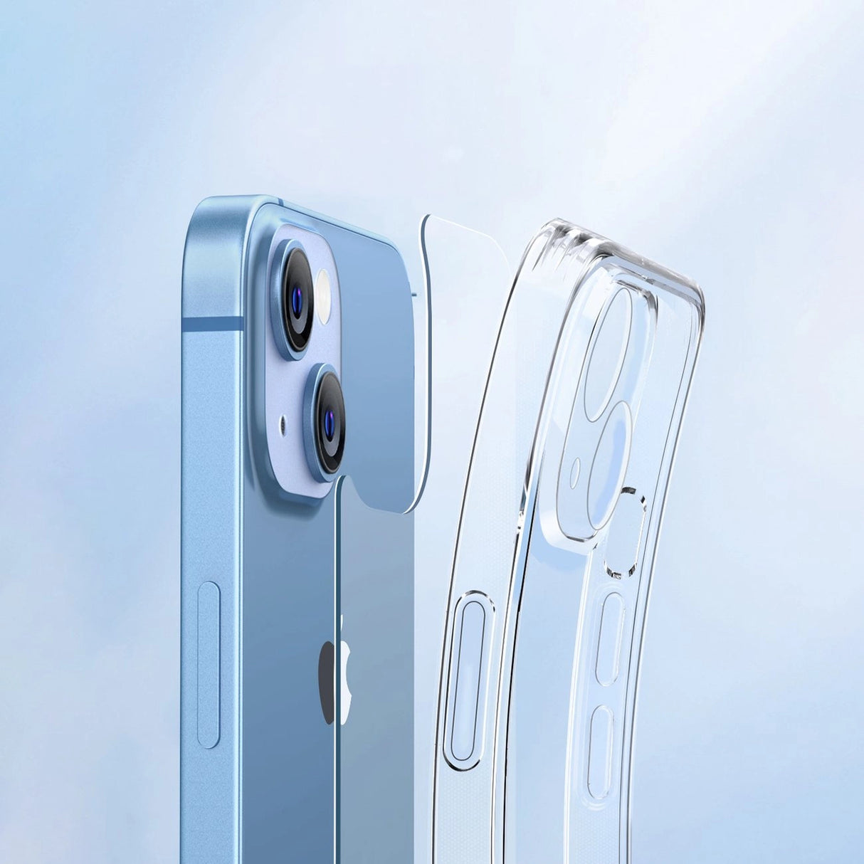 Ugreen Classy Clear Enhanced Protective Protective Case for iPhone 14 Plus Transparent (LP618) med Gel Frame Classy Clear Enhanced Protective Case
