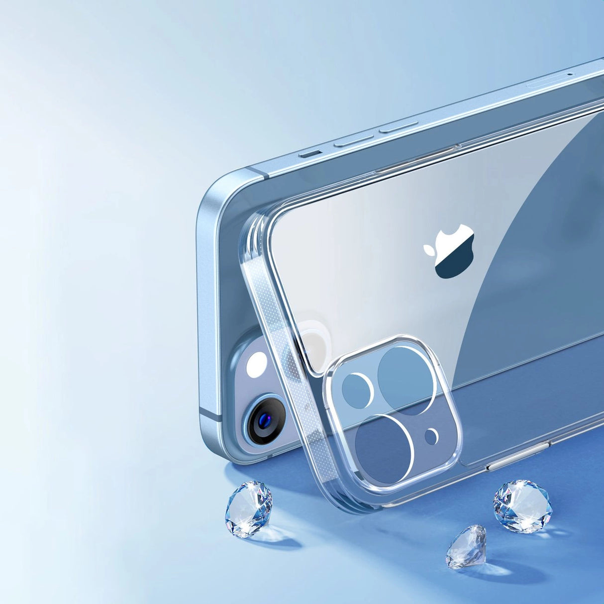 Ugreen Classy Clear Enhanced Protective Protective Case for iPhone 14 Plus Transparent (LP618) med Gel Frame Classy Clear Enhanced Protective Case