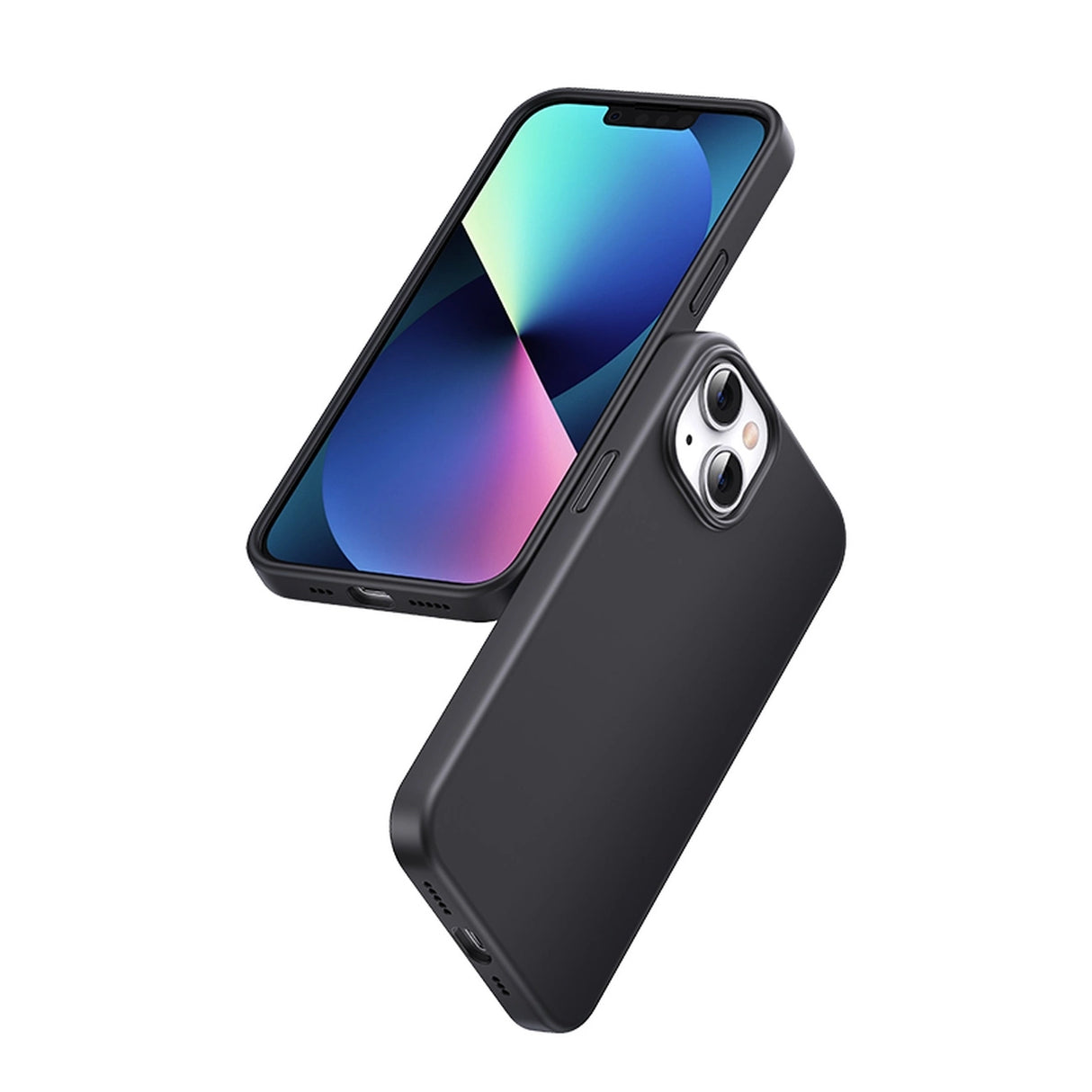 Ugreen LP626 Silky Silicone Protective Case Rubber Flexible Silicone Phone Case til iPhone 14 Plus Sort (90920)