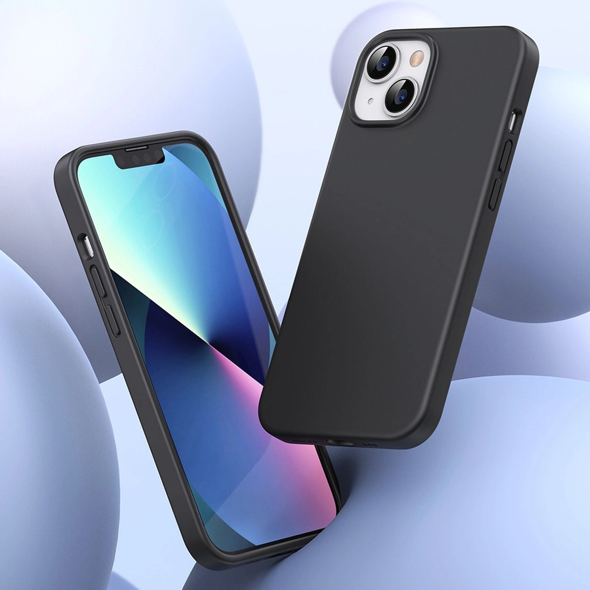 Ugreen LP626 Silky Silicone Protective Case Rubber Flexible Silicone Phone Case til iPhone 14 Plus Sort (90920)