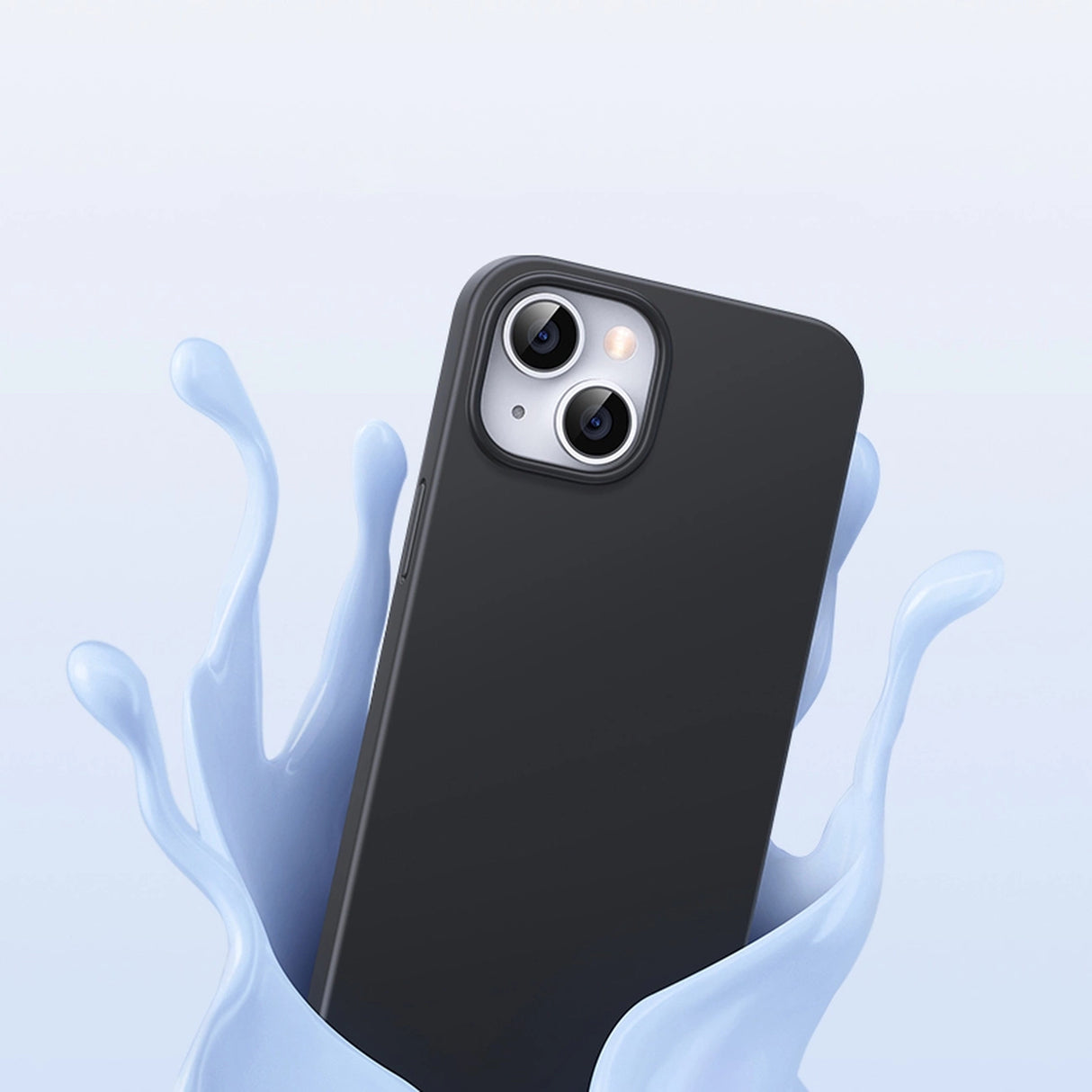 Ugreen LP626 Silky Silicone Protective Case Rubber Flexible Silicone Phone Case til iPhone 14 Plus Sort (90920)