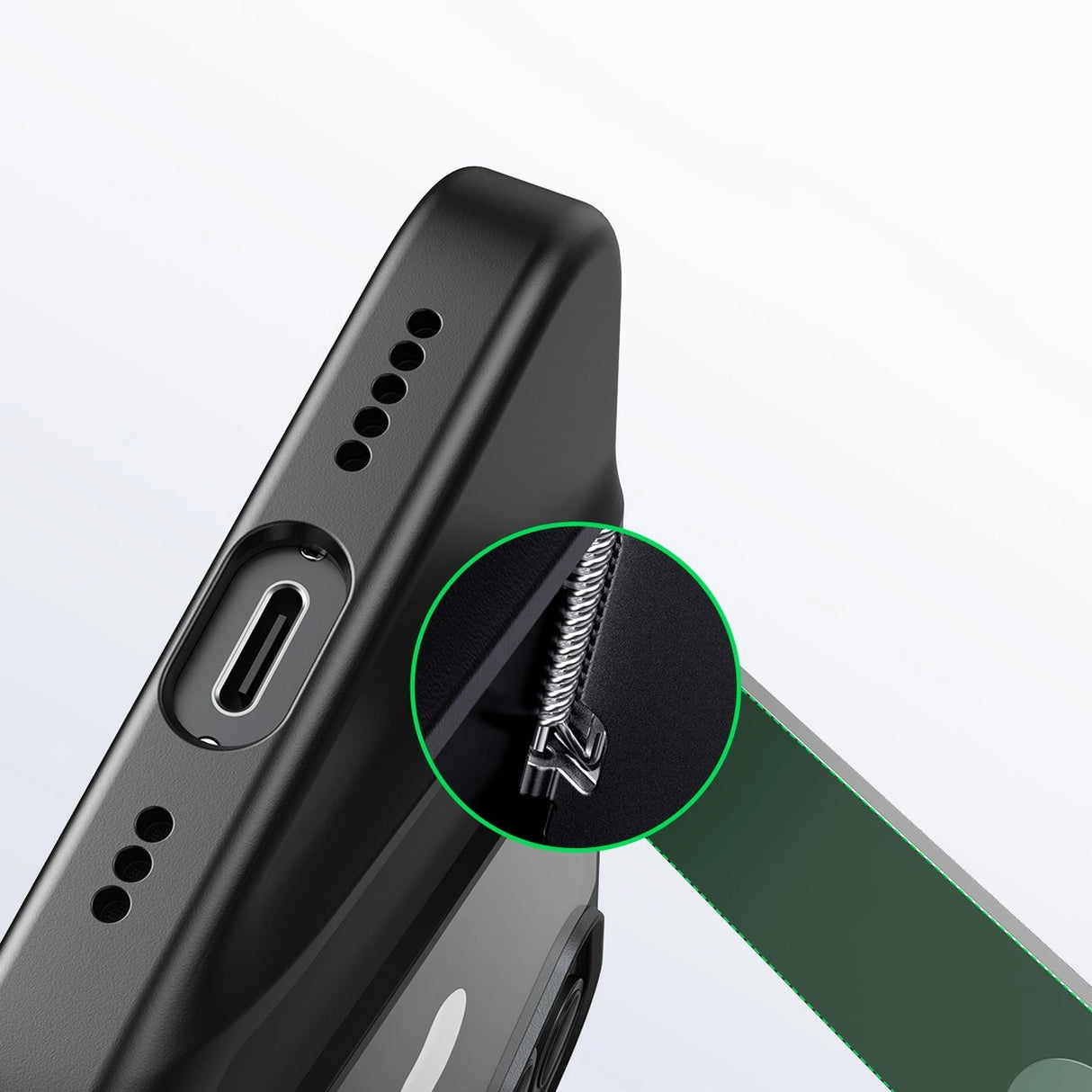 Ugreen LP633 Kickstand Protective Case Hard Cover med Gel Frame og Indbygget Stativ til iPhone 14 (90924)