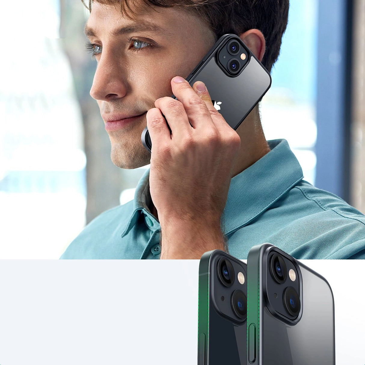 Ugreen LP634 Kickstand Protective Case Hard Cover med Gel Frame og Indbygget Stativ til iPhone 14 Plus (90925)