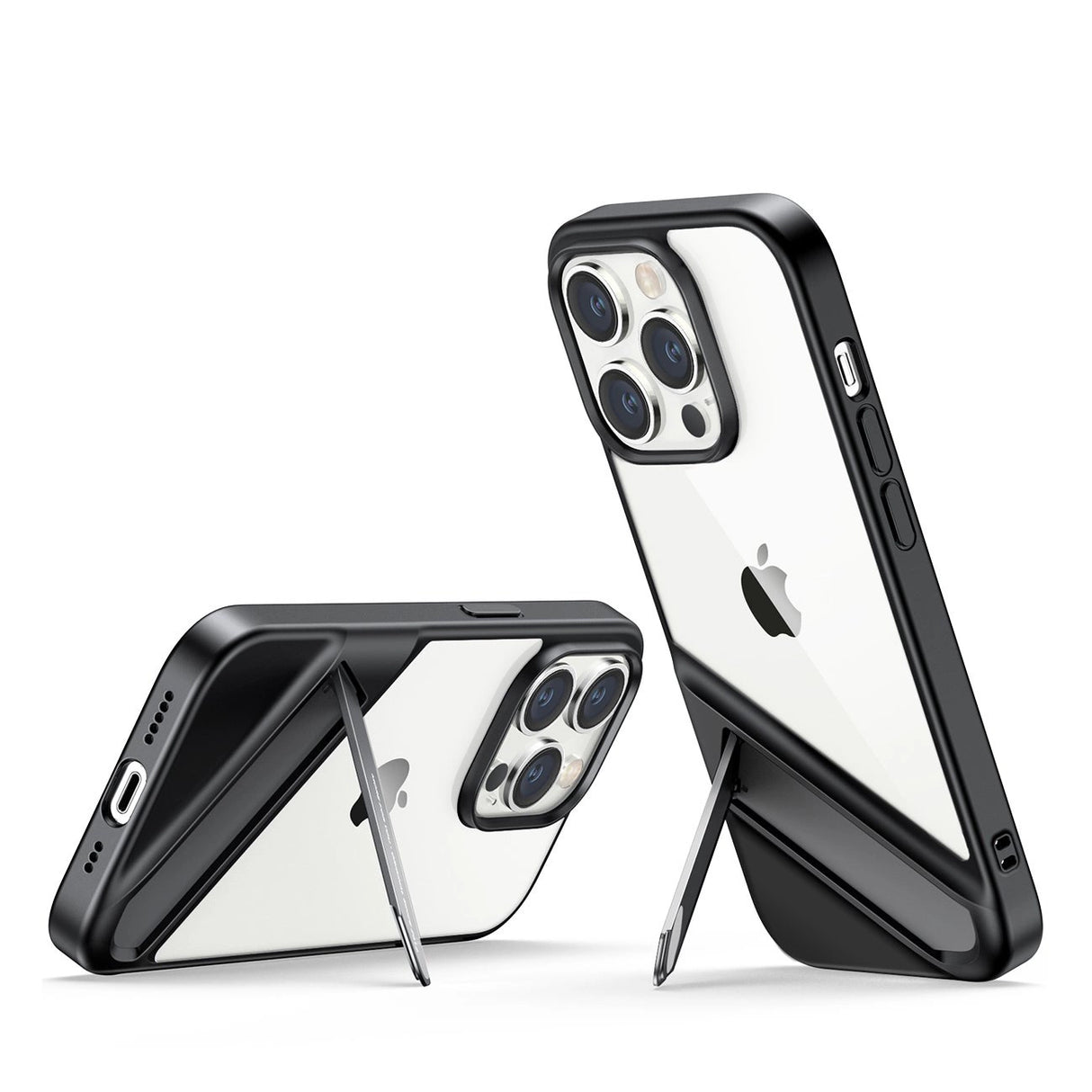 Ugreen LP635 Kickstand Protective Case Hard Cover med Gel Frame og Indbygget Stativ til iPhone 14 Pro Black (90926)