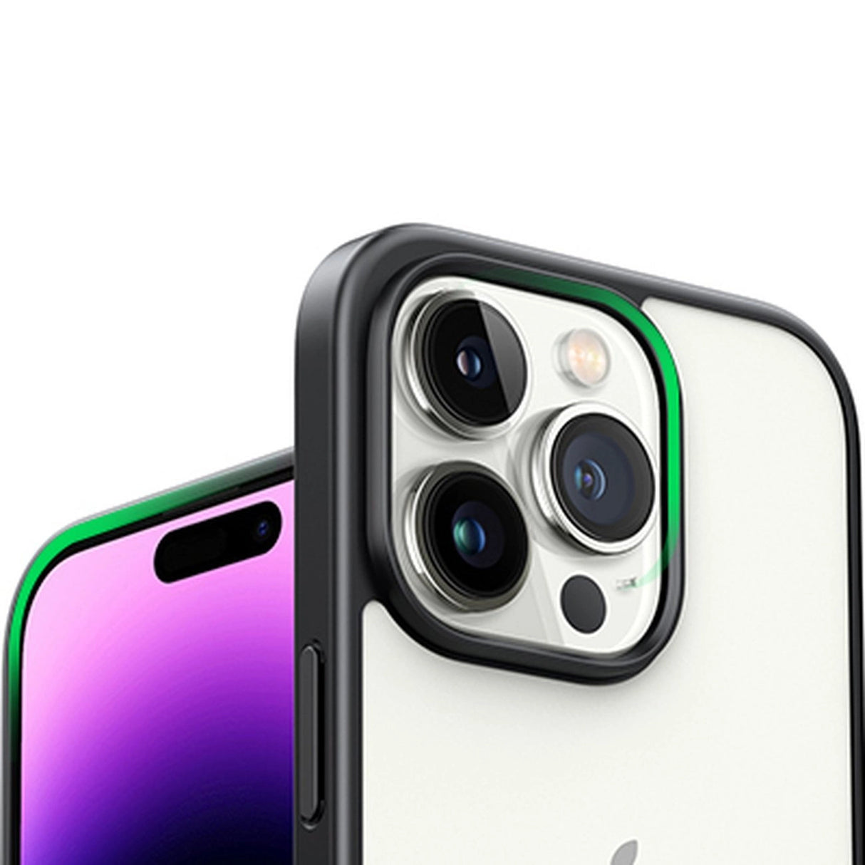 Ugreen LP635 Kickstand Protective Case Hard Cover med Gel Frame og Indbygget Stativ til iPhone 14 Pro Black (90926)