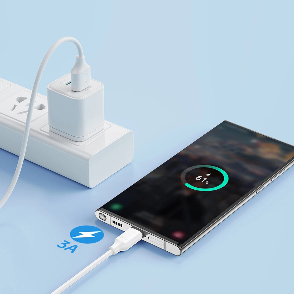 Joyroom langvarige serie A9 USB-A / USB-C 3A kabel 1m - sort