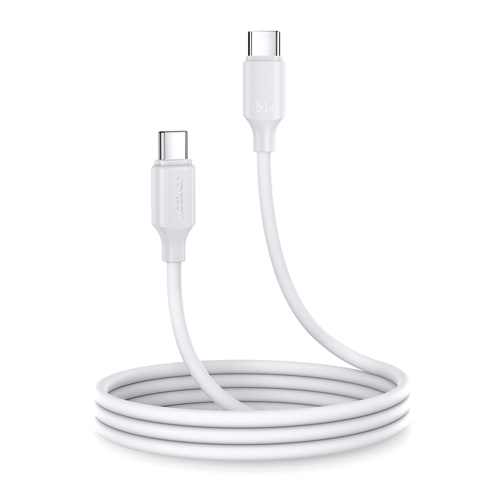 Joyroom Long-Lasting Series A9 USB-C / USB-C PD QC kabel 60W 3A 1m - hvid