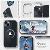 Spigen Ultra Hybrid Mag Case med MagSafe til iPhone 14 Plus - Clear Gray