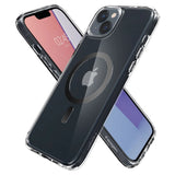 Spigen Ultra Hybrid Mag Case med MagSafe til iPhone 14 Plus - Clear Gray