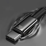 Baseus Tungsten Gold USB-A til USB-C kabel 480Mb/s 100W 1m sort (CAWJ000001)