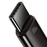 Baseus Tungsten Gold USB-A til USB-C kabel 480Mb/s 100W 1m sort (CAWJ000001)