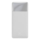 Baseus Bipow powerbank med skærm 10000mAh 15W hvid (Overseas Edition) + USB-A - Micro USB-kabel 0,25m hvid (PPBD050002)