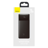 Baseus Bipow Fast Charging Power Bank 10000mAh 20W sort (Overseas Edition) + USB-A - Micro USB 0,25m sort kabel (PPBD050301)