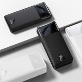 Baseus Bipow Fast Charging Power Bank 10000mAh 20W sort (Overseas Edition) + USB-A - Micro USB 0,25m sort kabel (PPBD050301)
