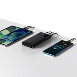 Baseus Bipow Fast Charging Power Bank 10000mAh 20W sort (Overseas Edition) + USB-A - Micro USB 0,25m sort kabel (PPBD050301)