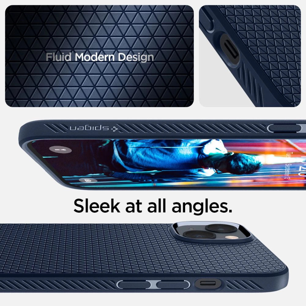 Spigen Liquid Air Case til iPhone 14 Plus - Blå