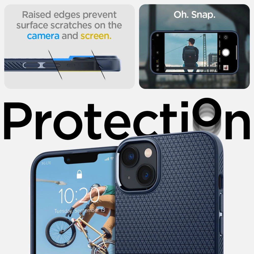 Spigen Liquid Air Case til iPhone 14 Plus - Blå