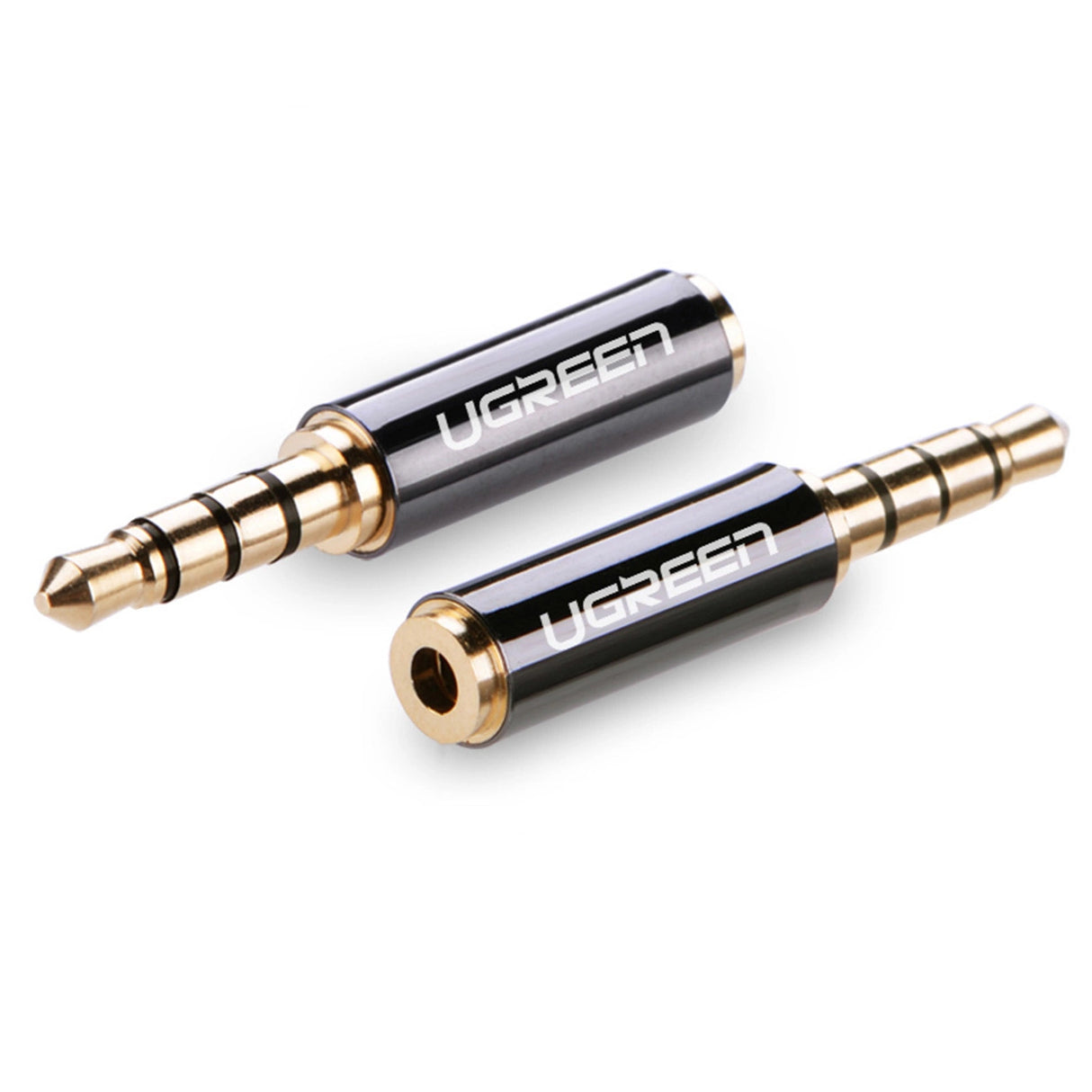 Ugreen audio adapter jack 3,5 mm mand til jack 2,5 mm kvinde sort (20502)