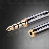Ugreen audio adapter jack 3,5 mm mand til jack 2,5 mm kvinde sort (20502)
