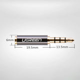 Ugreen audio adapter jack 3,5 mm mand til jack 2,5 mm kvinde sort (20502)