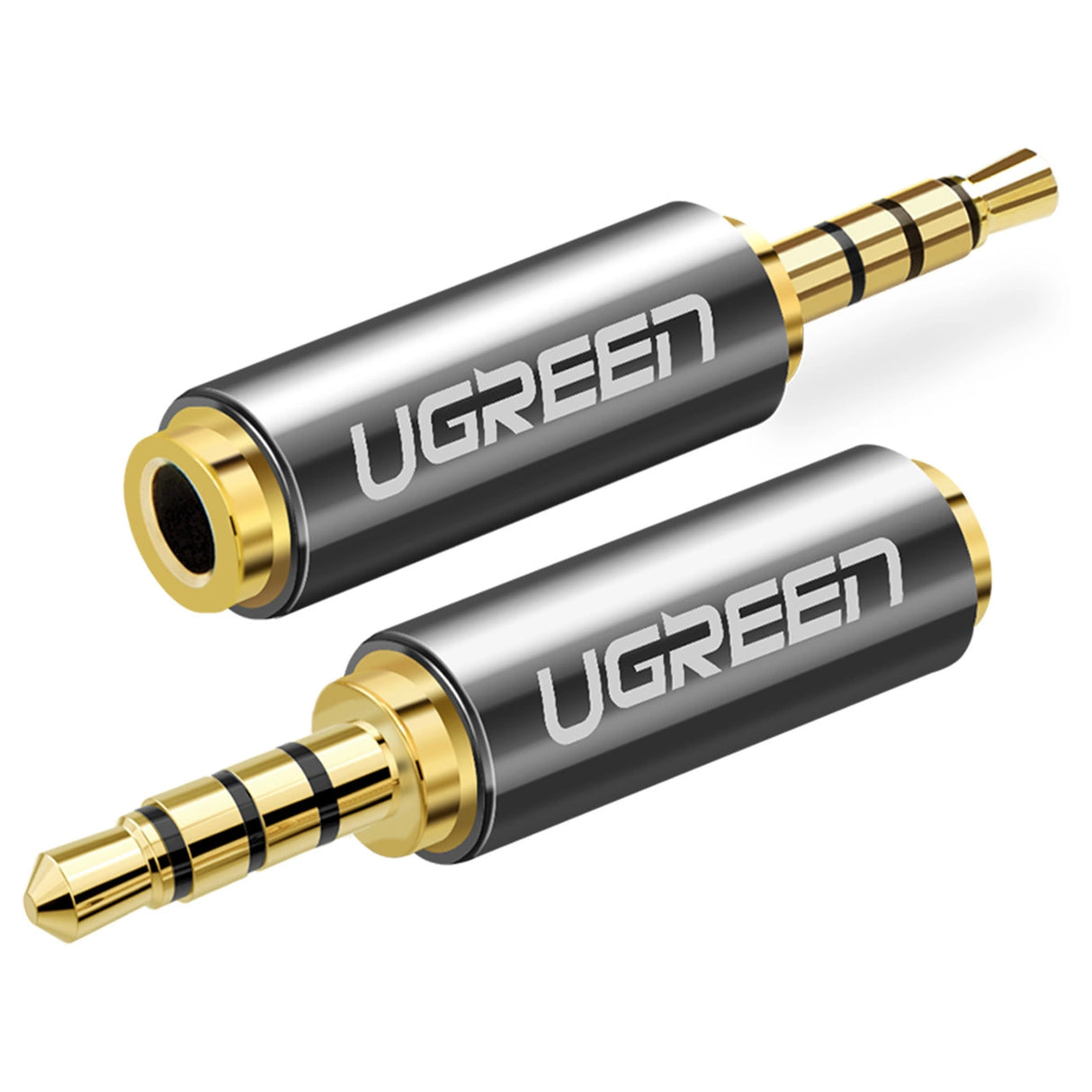 Ugreen audio adapter jack 2,5 mm mand til jack 3,5 mm kvinde sort (20501)