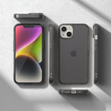 Ringke Fusion Matte case iPhone 14 Plus cover med en gel ramme grå