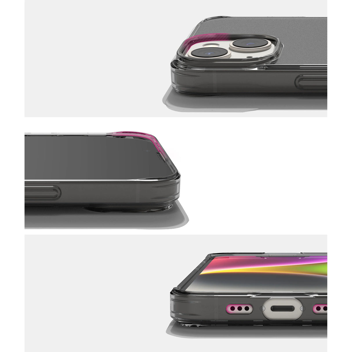 Ringke Fusion Matte case iPhone 14 Plus cover med en gel ramme grå