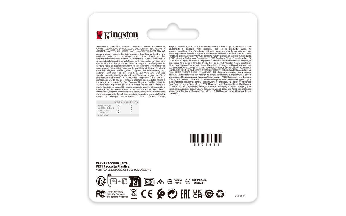 Kingston Technology DataTraveler 64 GB 220 MB/s Metal USB 3.2 Gen 1 SE9 G3