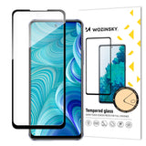 Wozinsky Full Glue Infinix Hot 11S NFC Full Screen Tempered Glass med Frame sort (case friendly)