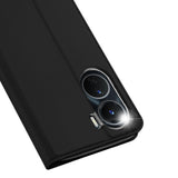 Dux Ducis Skin Pro- kufferten Vivo Y16 / Y02s tegnebogshylster med flap sort