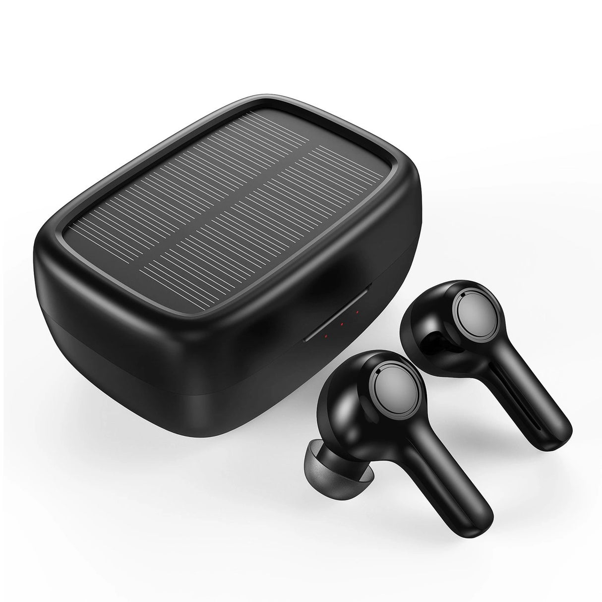 Choetech TWS trådløse hovedtelefoner med solpanel sort (BH-T09)