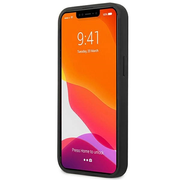 AMG AMHCP14MDOLBK iPhone 14 Plus 6.7 " sort / sort hårdkasse Læder Hot Stamped