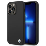 Etui BMW BMHCP14LSILBK iPhone 14 Pro 6,1" sort/sort Silicone Metal Logo