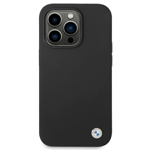 Etui BMW BMHCP14LSILBK iPhone 14 Pro 6,1" sort/sort Silicone Metal Logo