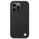 Etui BMW BMHCP14LSILBK iPhone 14 Pro 6,1" sort/sort Silicone Metal Logo