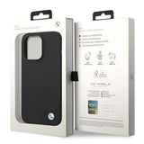 Etui BMW BMHCP14LSILBK iPhone 14 Pro 6,1" sort/sort Silicone Metal Logo