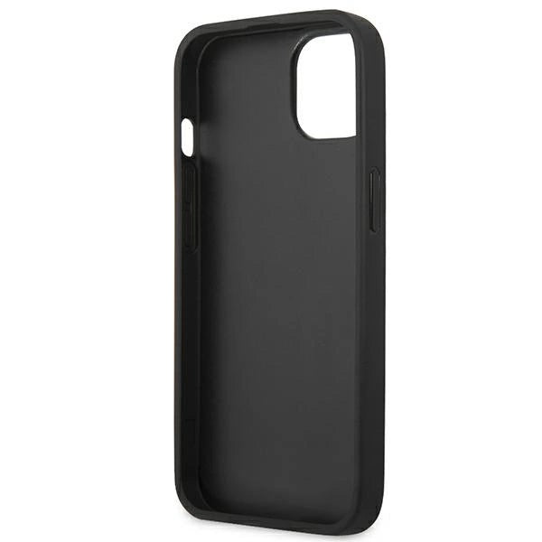 Case BMW BMHCP14MSLLBK iPhone 14 Plus 6.7 " sort / sort læderstempel