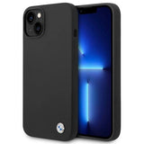 Etui BMW BMHCP14SSILBK iPhone 14 6,1" sort/sort Silicone Metal Logo